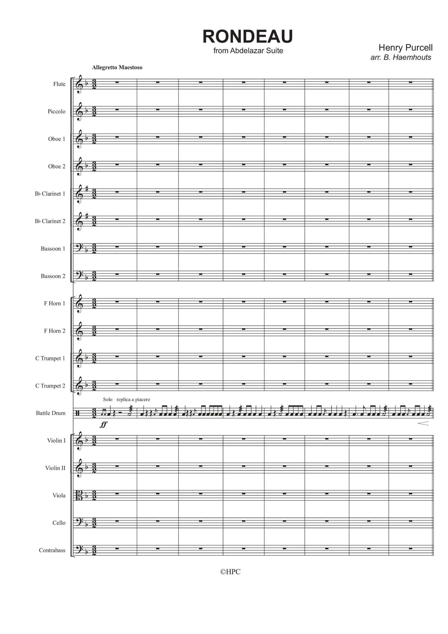 RONDEAU - from Abdelazar Suite