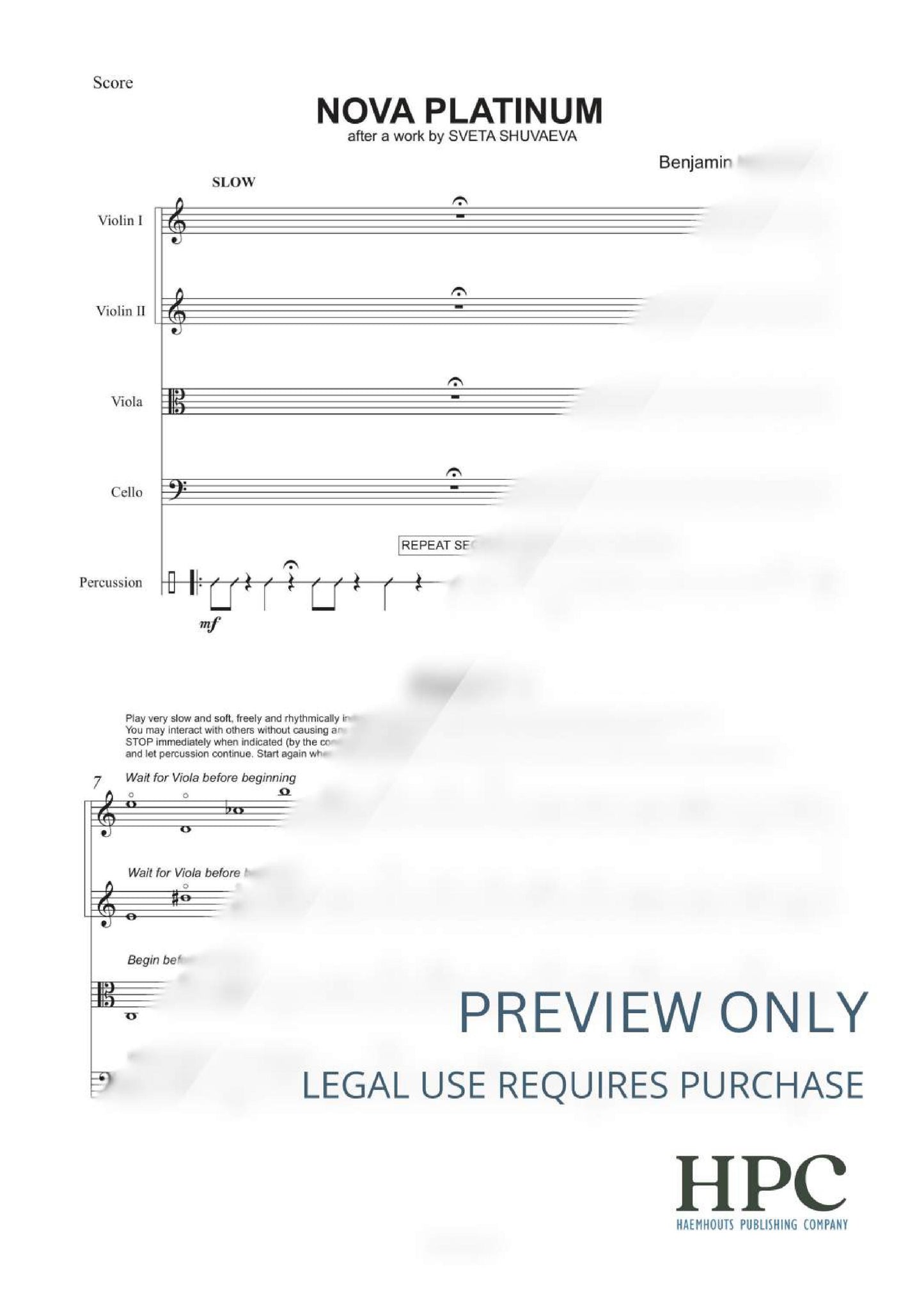 NOVA PLATINUM – after a work by Sveta Shuvaeva