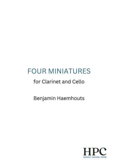 FOUR MINIATURES - for Clarinet and Cello