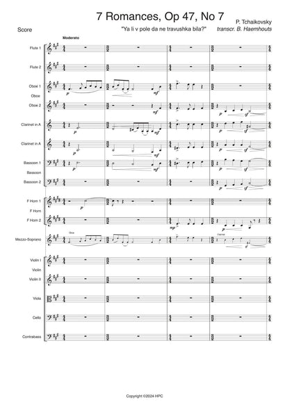 7 ROMANCES, nr. 7, op.47 -  Ya Li V Pole Da Ne Travushka Byla