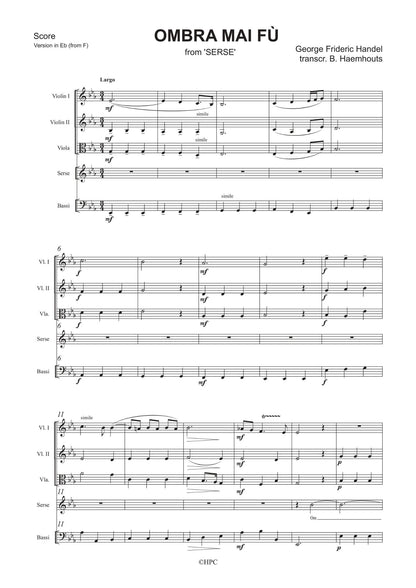 OMBRA MAI FÙ (Eb) - from Serse