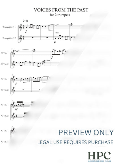 VOICES FROM THE PAST - for 2 Trumpets