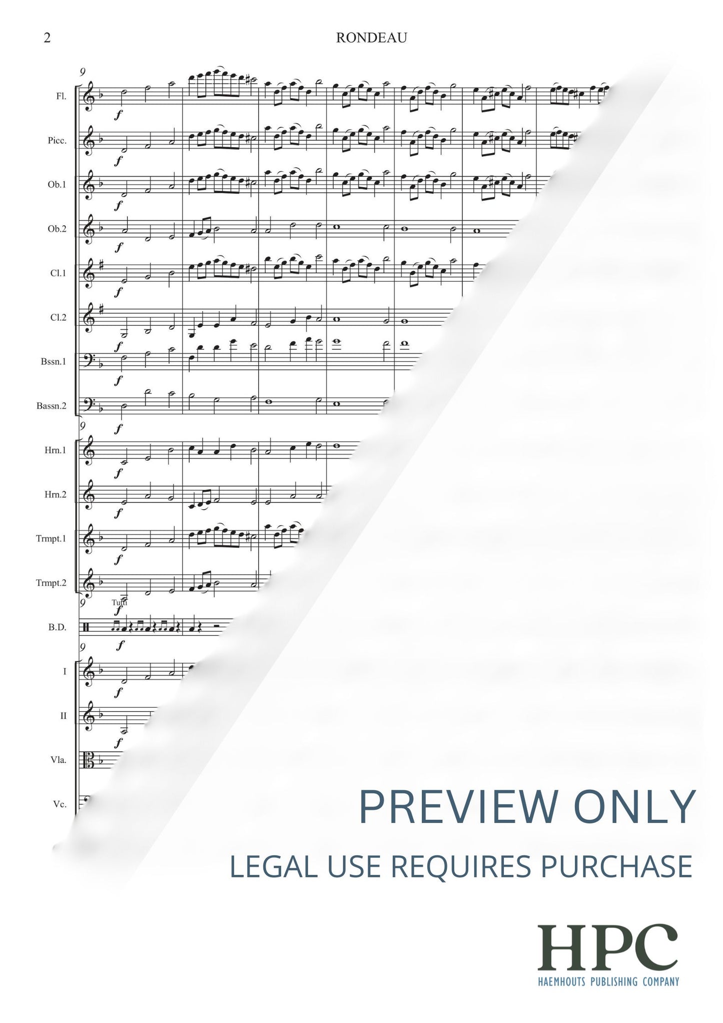 RONDEAU - from Abdelazar Suite