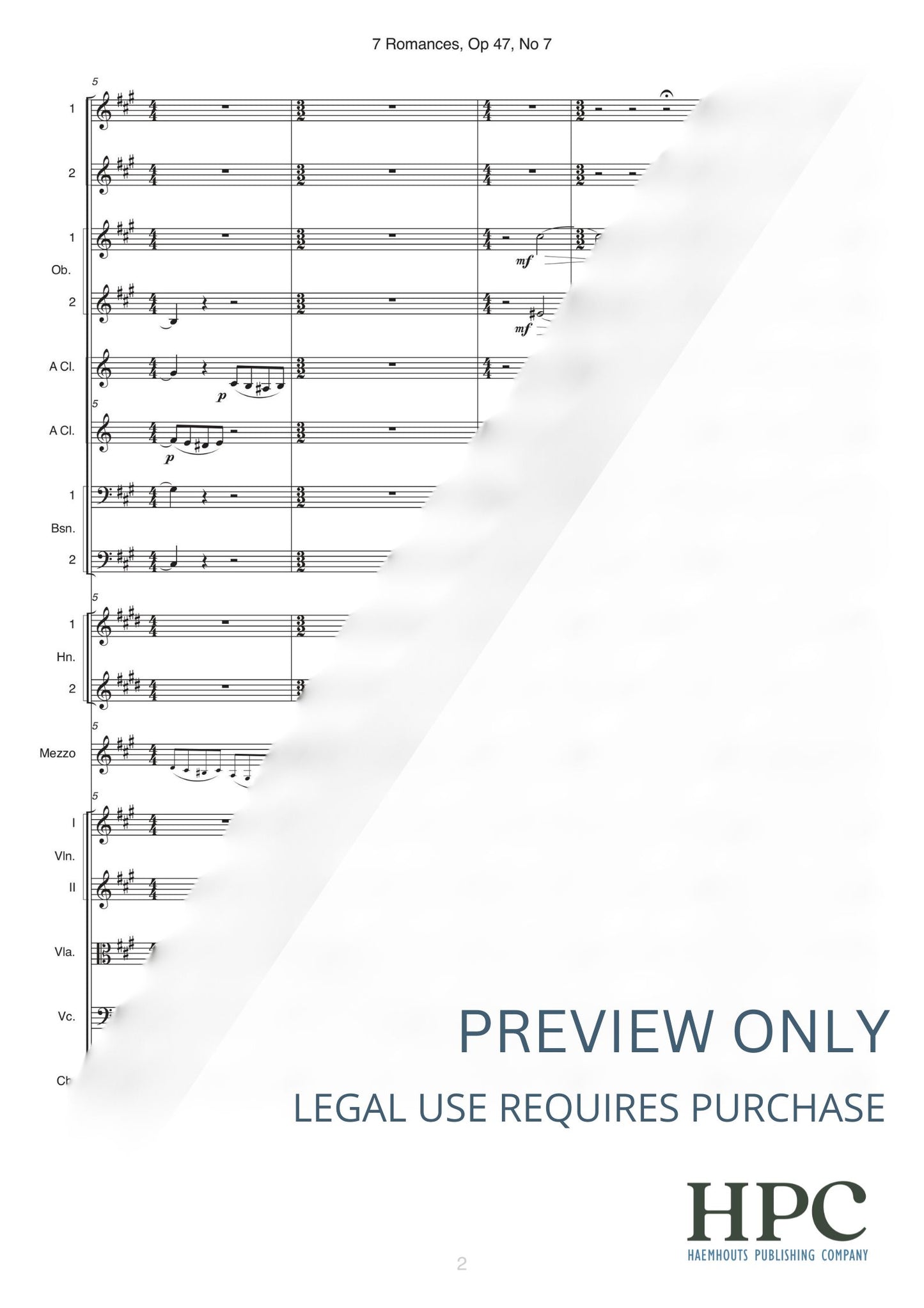 7 ROMANCES, nr. 7, op.47 -  Ya Li V Pole Da Ne Travushka Byla