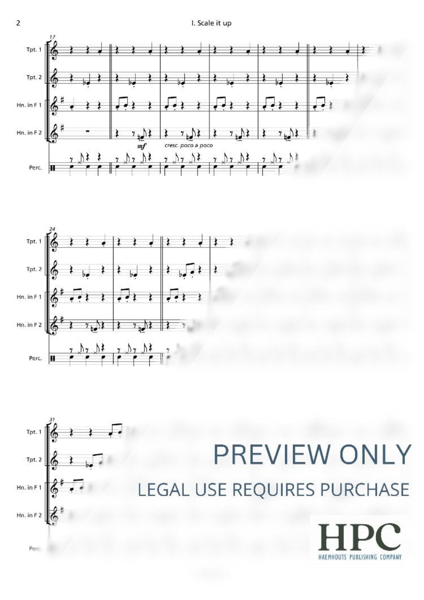 ALLGORHYTHM SUITE - for Brass Quartet and Percussion