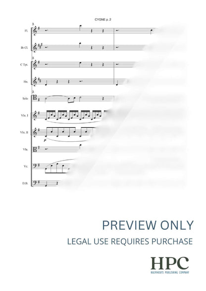 CYGNE – for Solo Violoncello and Grand Ensemble