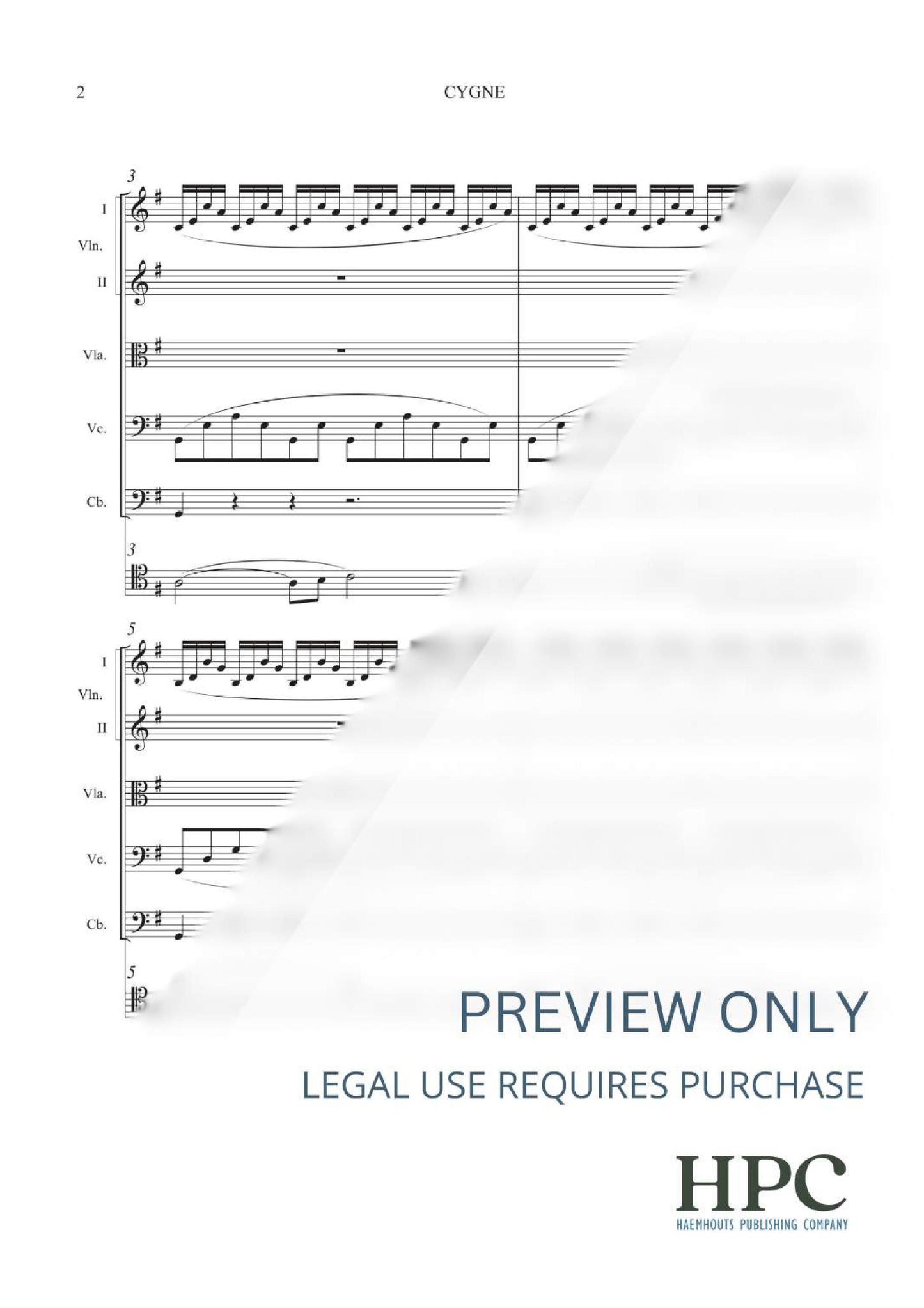 CYGNE – for Strings