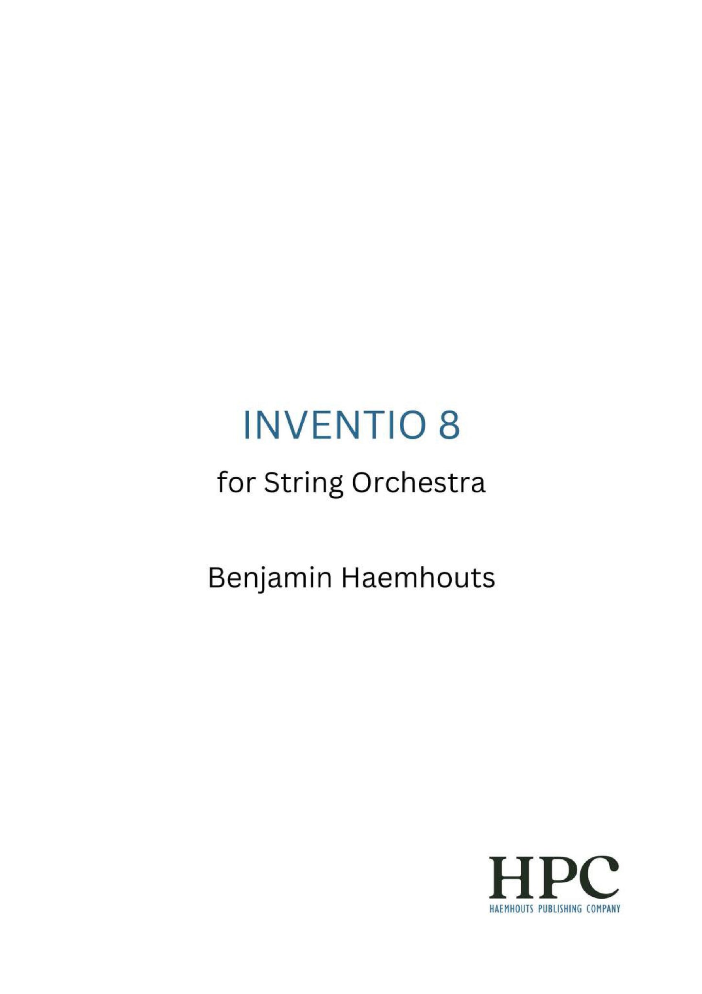 INVENTIO 8 – for String Orchestra