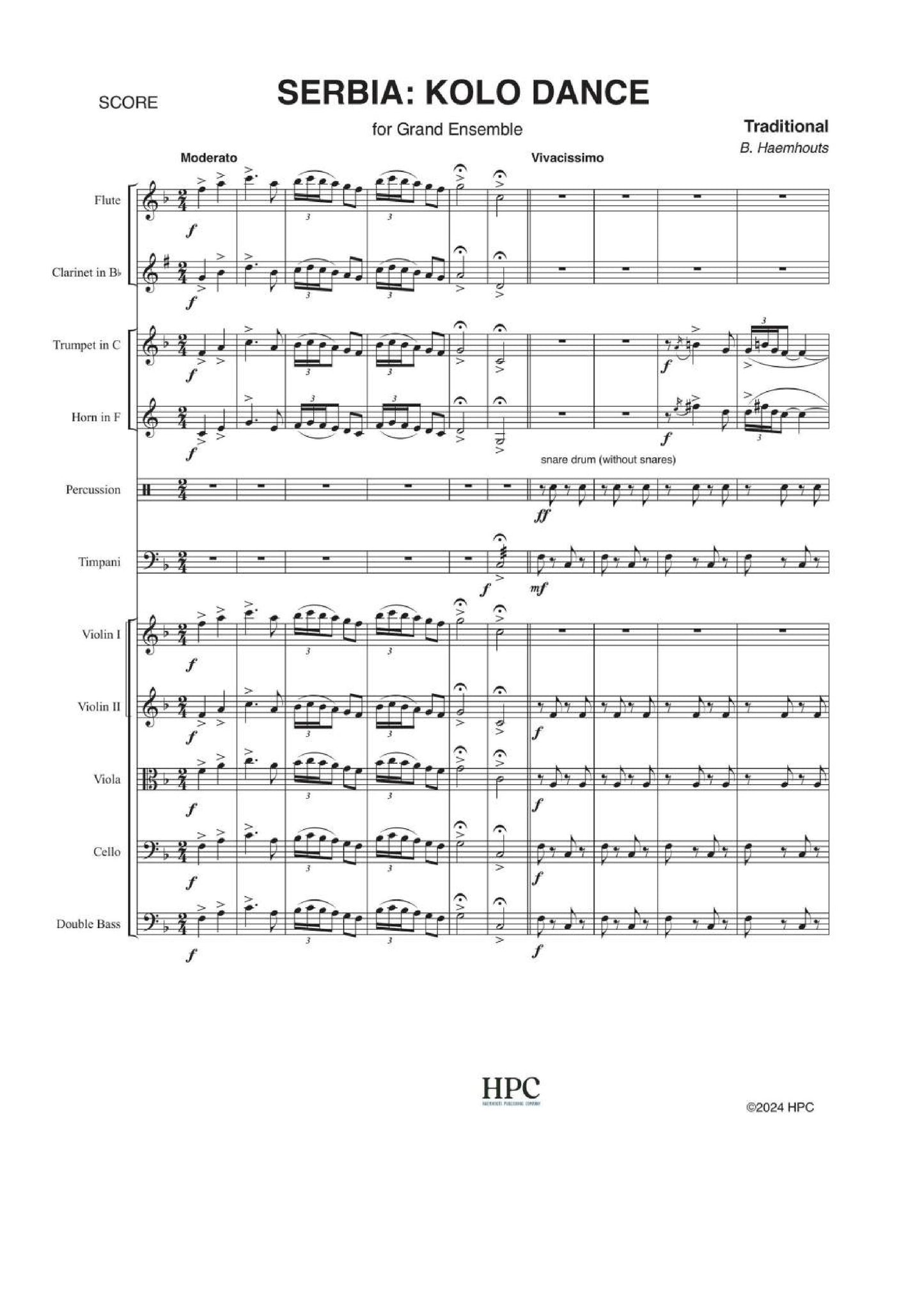 KOLO DANCE (SERBIA) – for Grand Ensemble