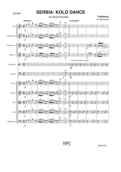 KOLO DANCE (SERBIA) – for Grand Ensemble
